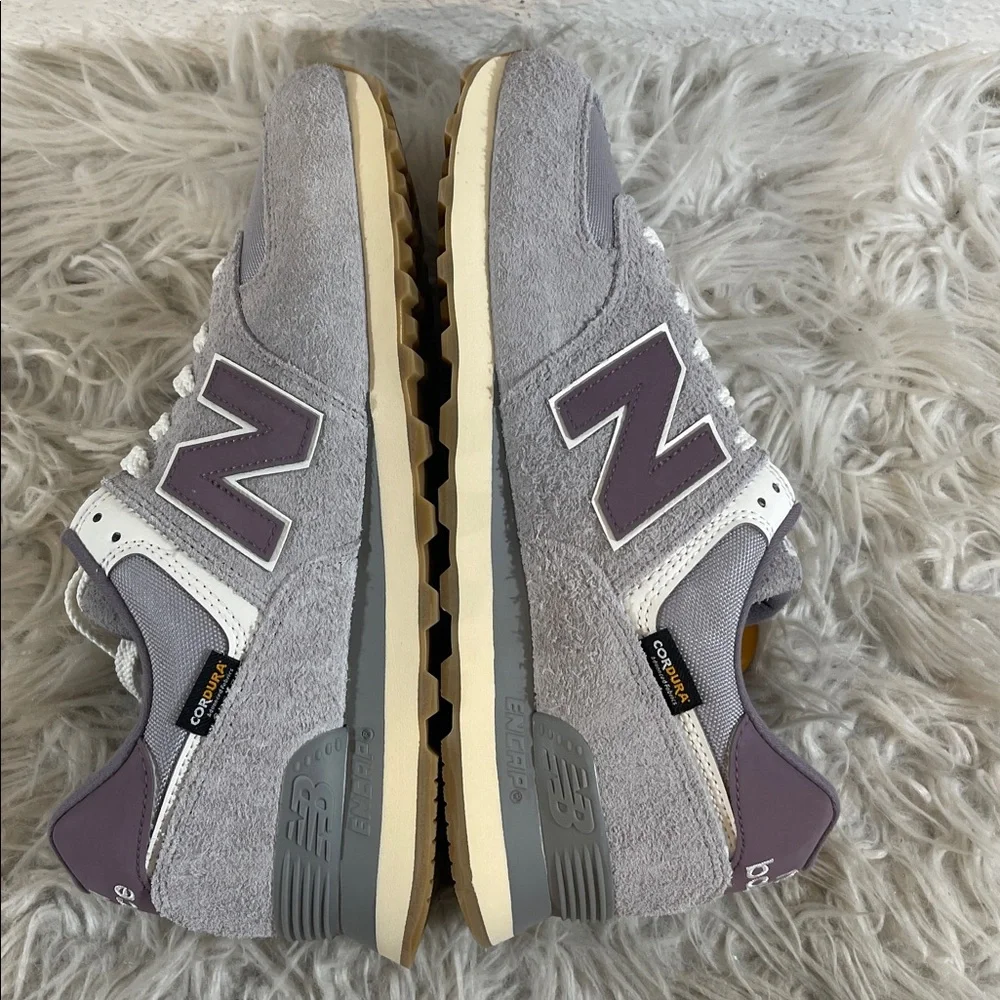 NEW BALANCE UNISEX U574YGD Rain Cloud Grey GREY & PURPLE SIZE 11.5 NEW - Picture 11 of 16
